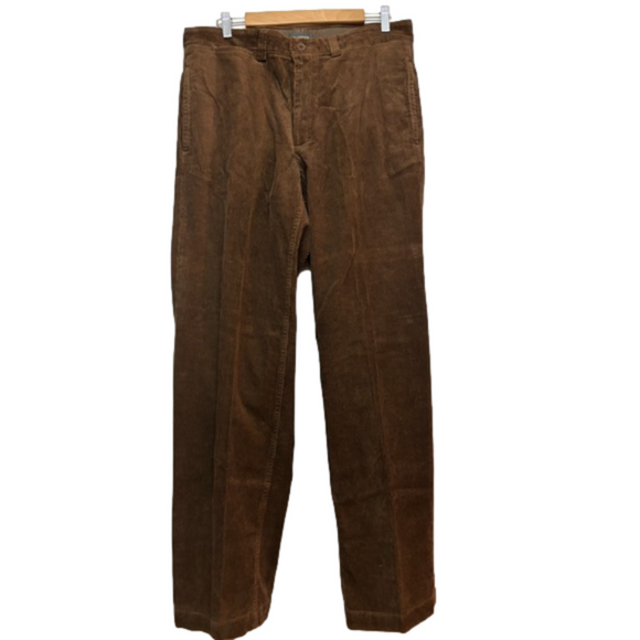 M. Gordon Men’s Vintage Corduroy Pleated Pants W34 L34 Bear Brown 5 Pockets NWT - Picture 16 of 16